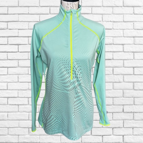 Nike Pro Mint Green Athletic Top - Picture 1 of 6